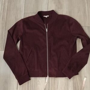 Forever 21 Faux Suede Cropped Jacket